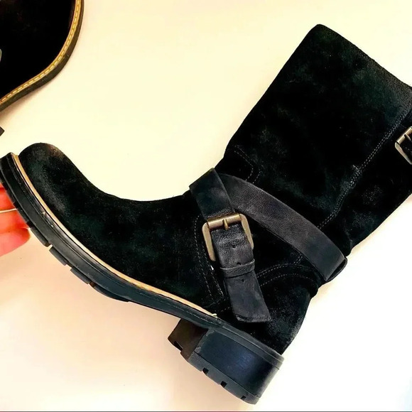 NWT Clarks Suede Lallana Beat Black Boots - Picture 6 of 10